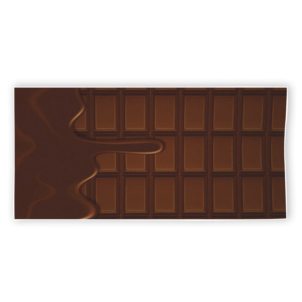 Chocolate Print Beach Towel