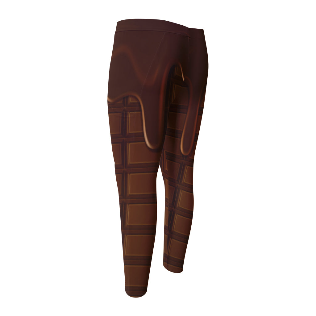 Chocolate Print Men's Compression Pants