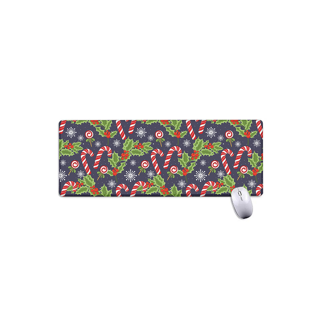 Christmas Berry And Candy Pattern Print Extended Mouse Pad