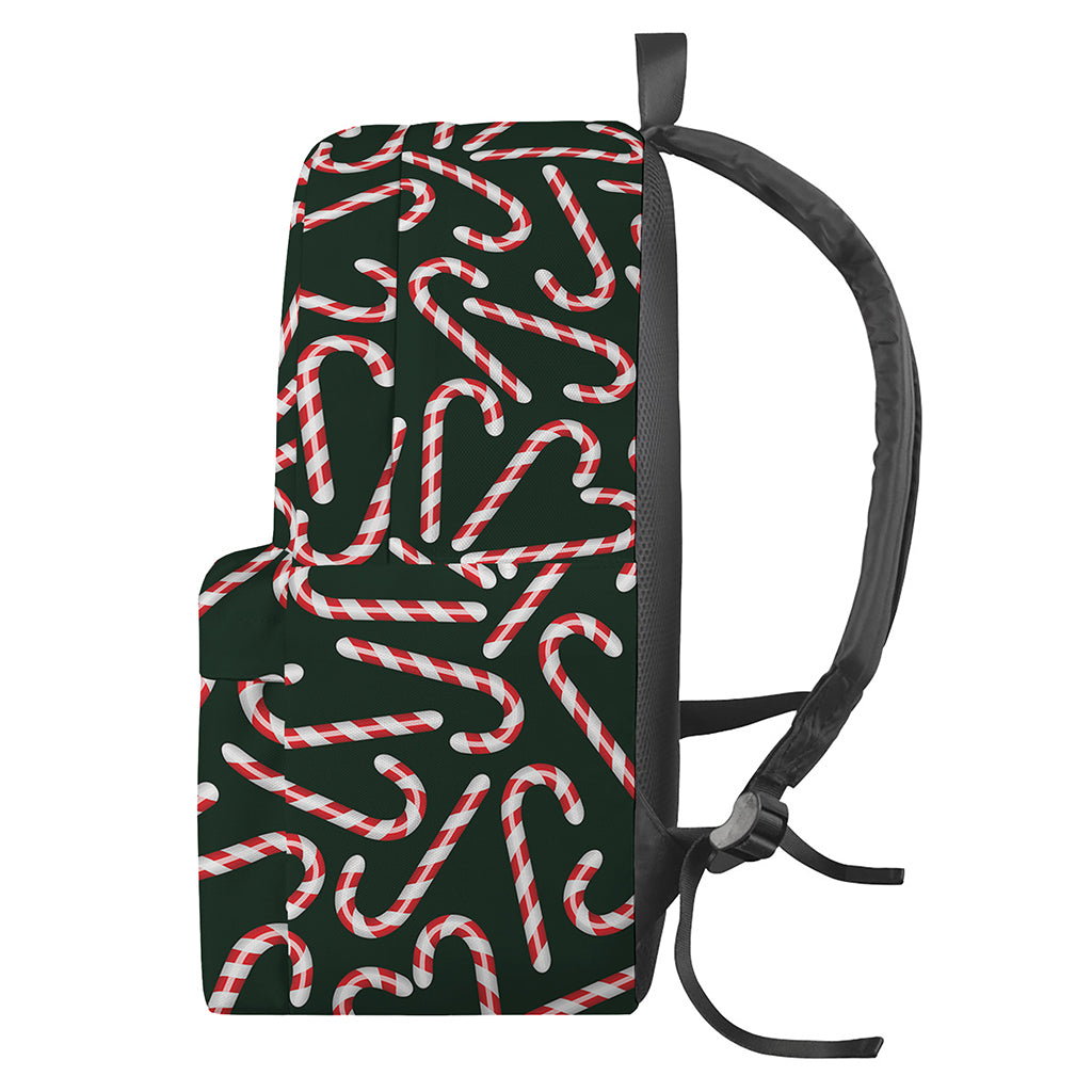 Christmas Candy Cane Pattern Print Backpack