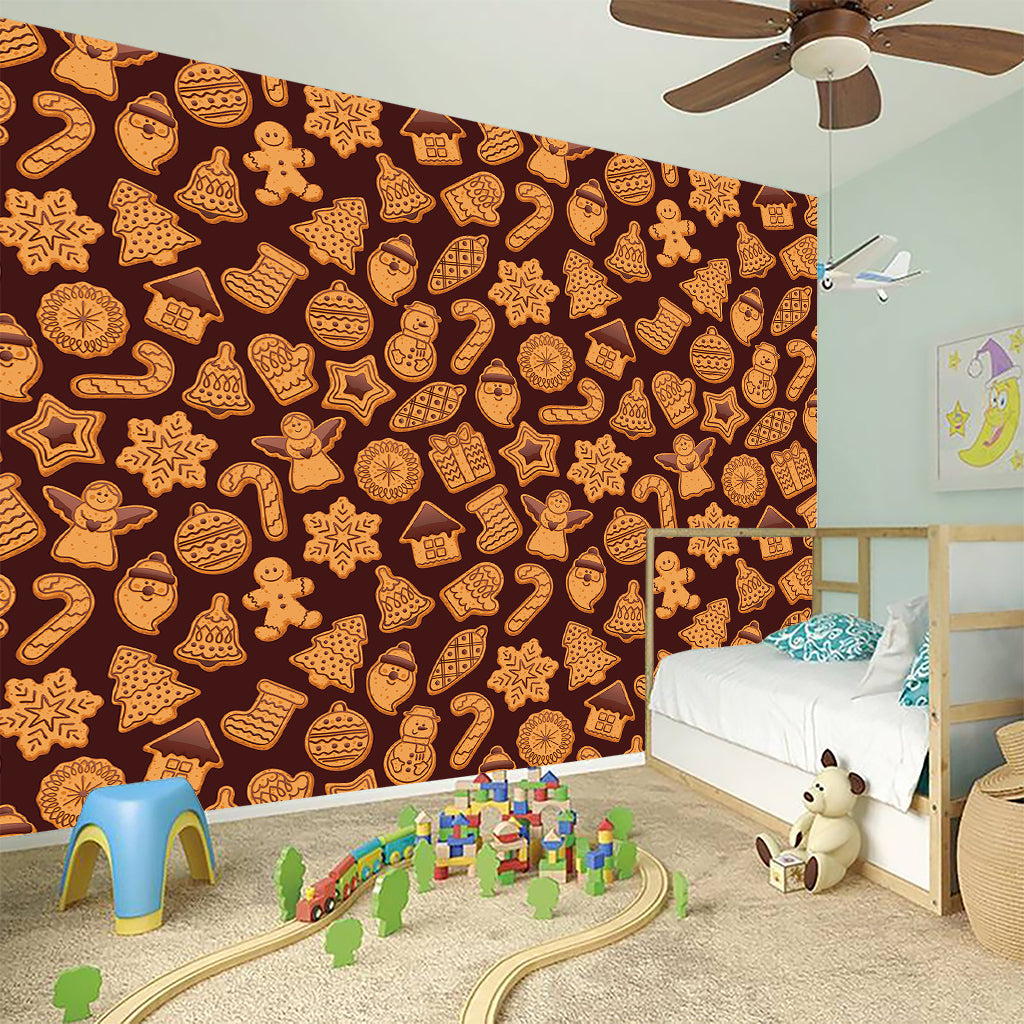 Christmas Cookies Pattern Print Wall Sticker