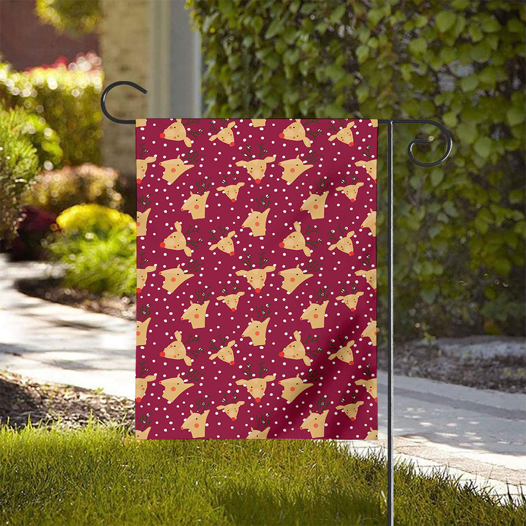 Christmas Deer Pattern Print House Flag