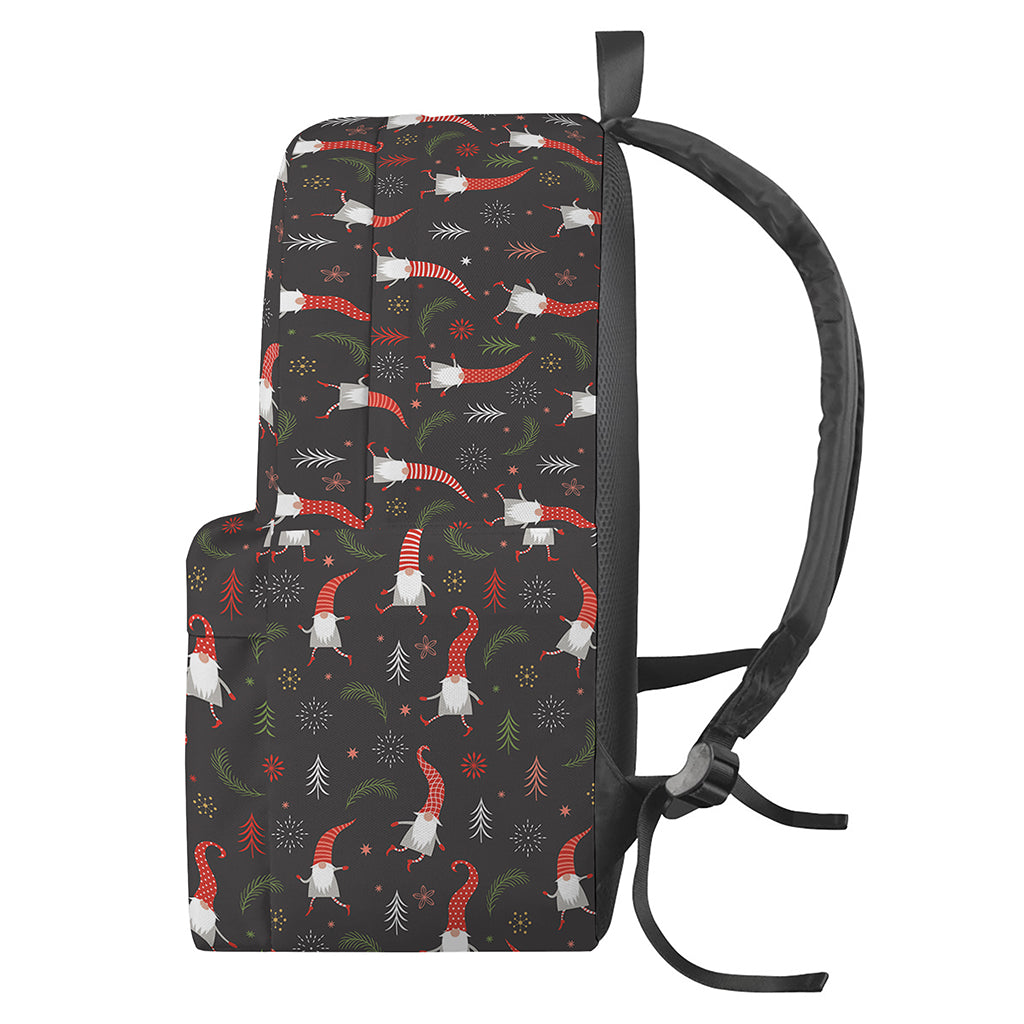 Christmas Gnomes Pattern Print Backpack