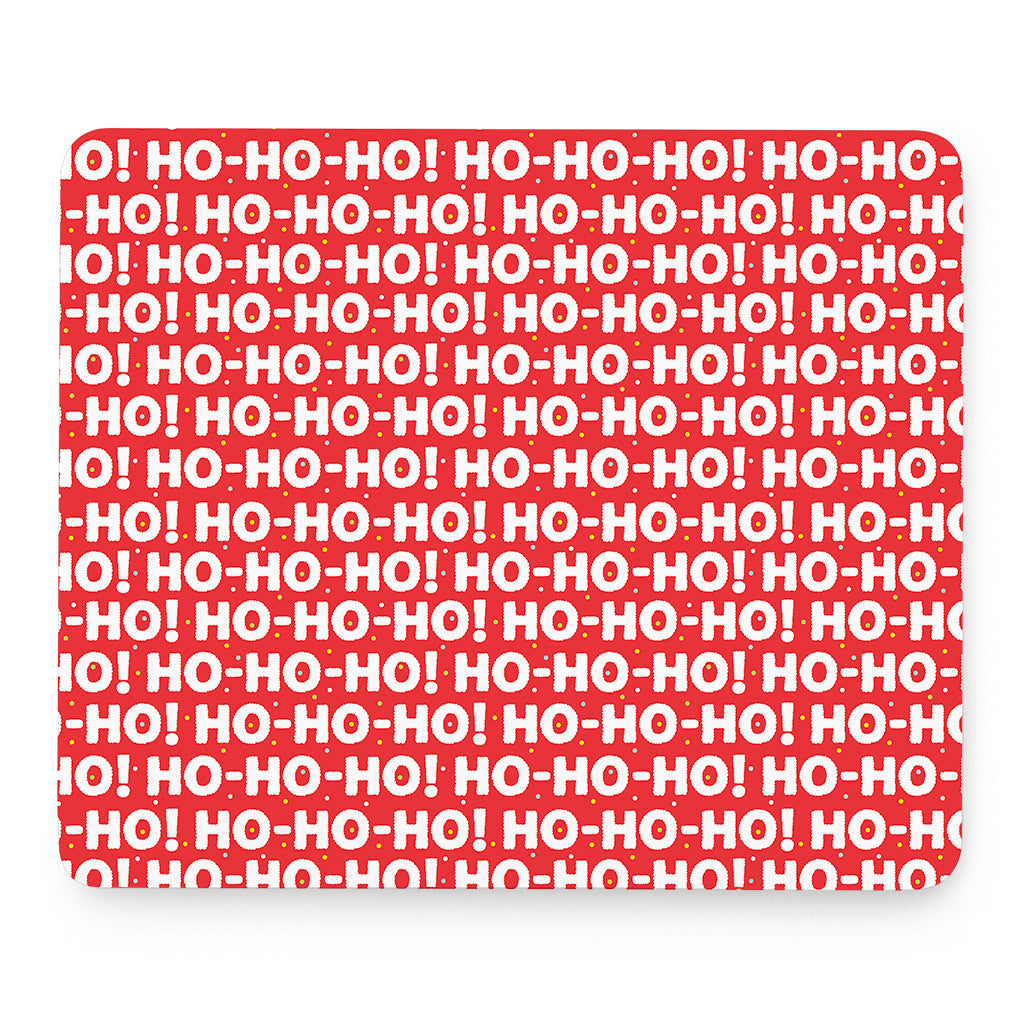 Christmas Ho Ho Ho Pattern Print Mouse Pad