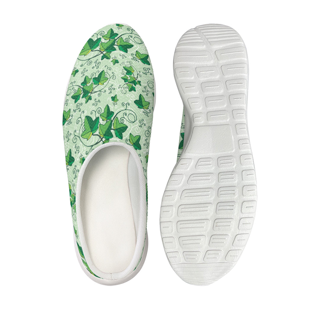 Christmas Ivy Leaf Pattern Print Mesh Casual Shoes
