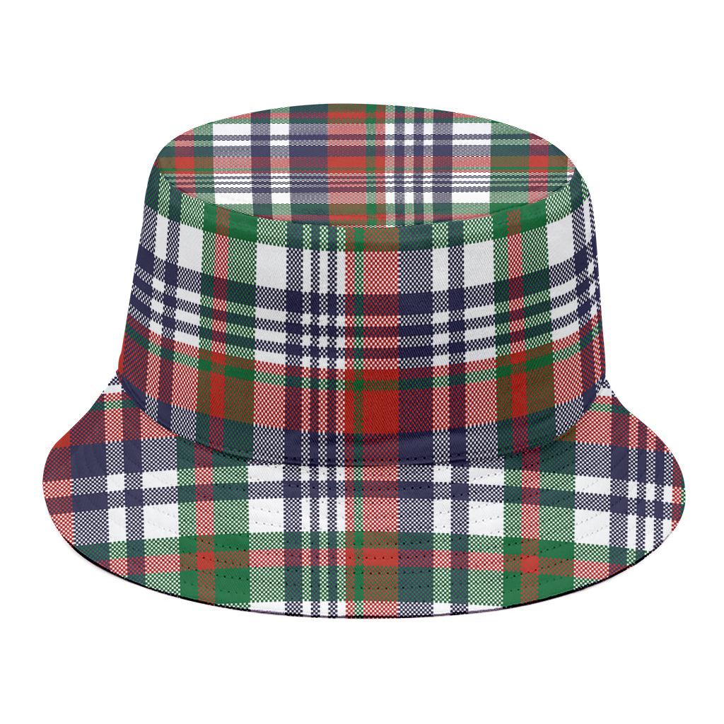 Christmas Madras Plaid Print Bucket Hat
