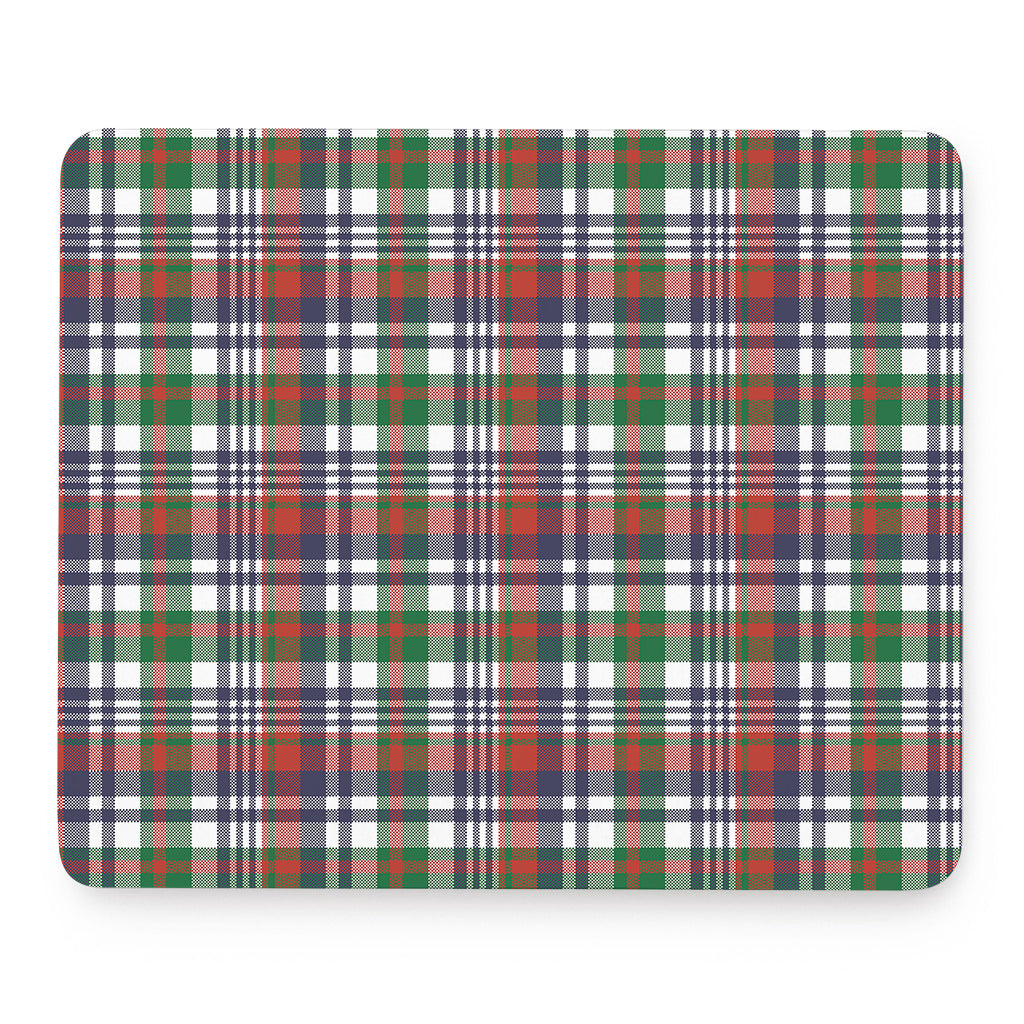 Christmas Madras Plaid Print Mouse Pad