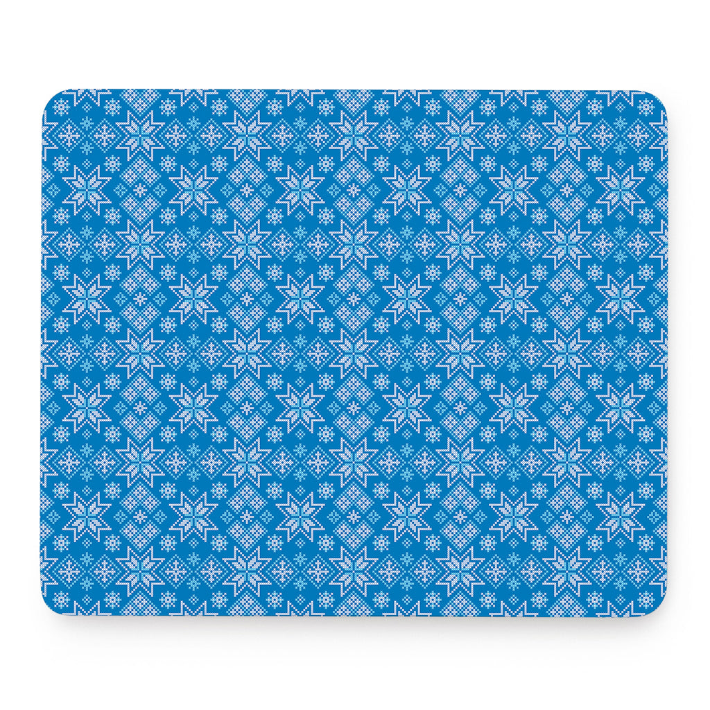 Christmas Nordic Knitted Pattern Print Mouse Pad