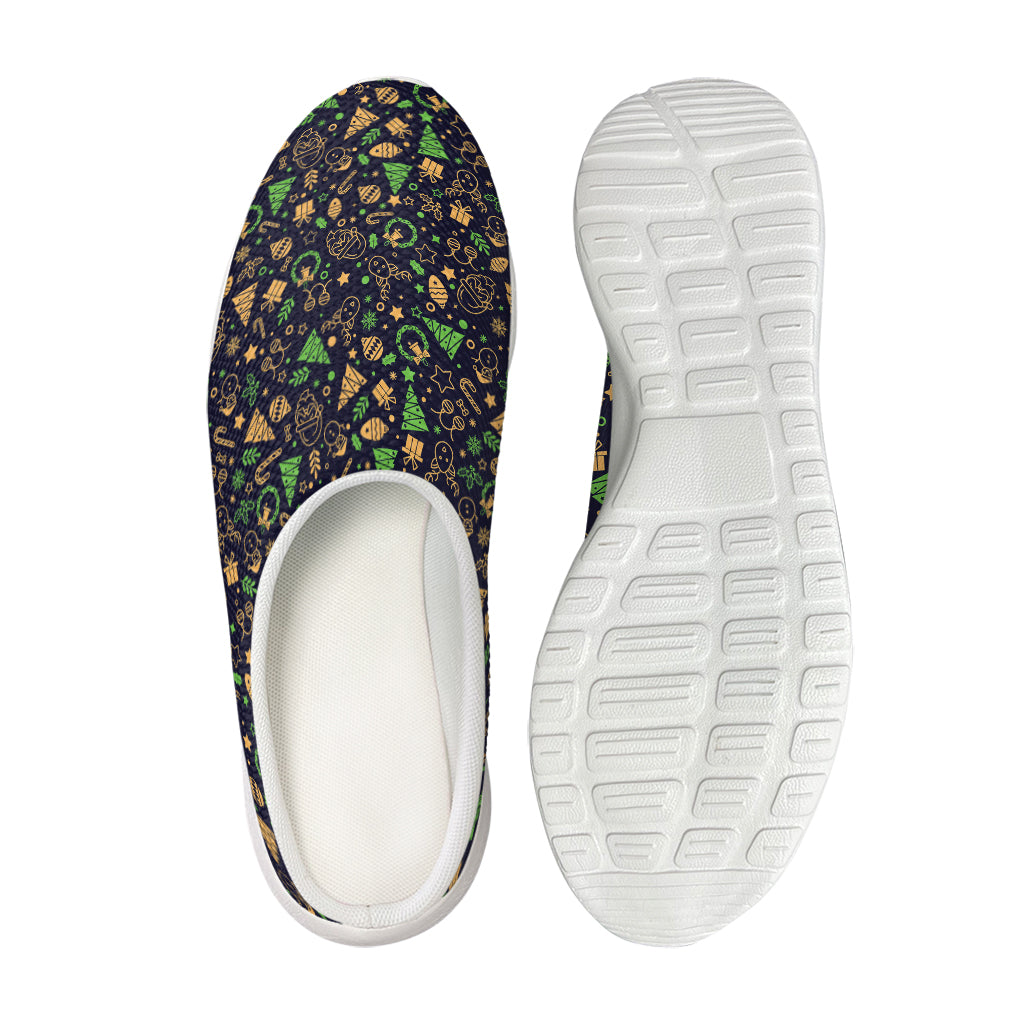 Christmas Party Elements Pattern Print Mesh Casual Shoes