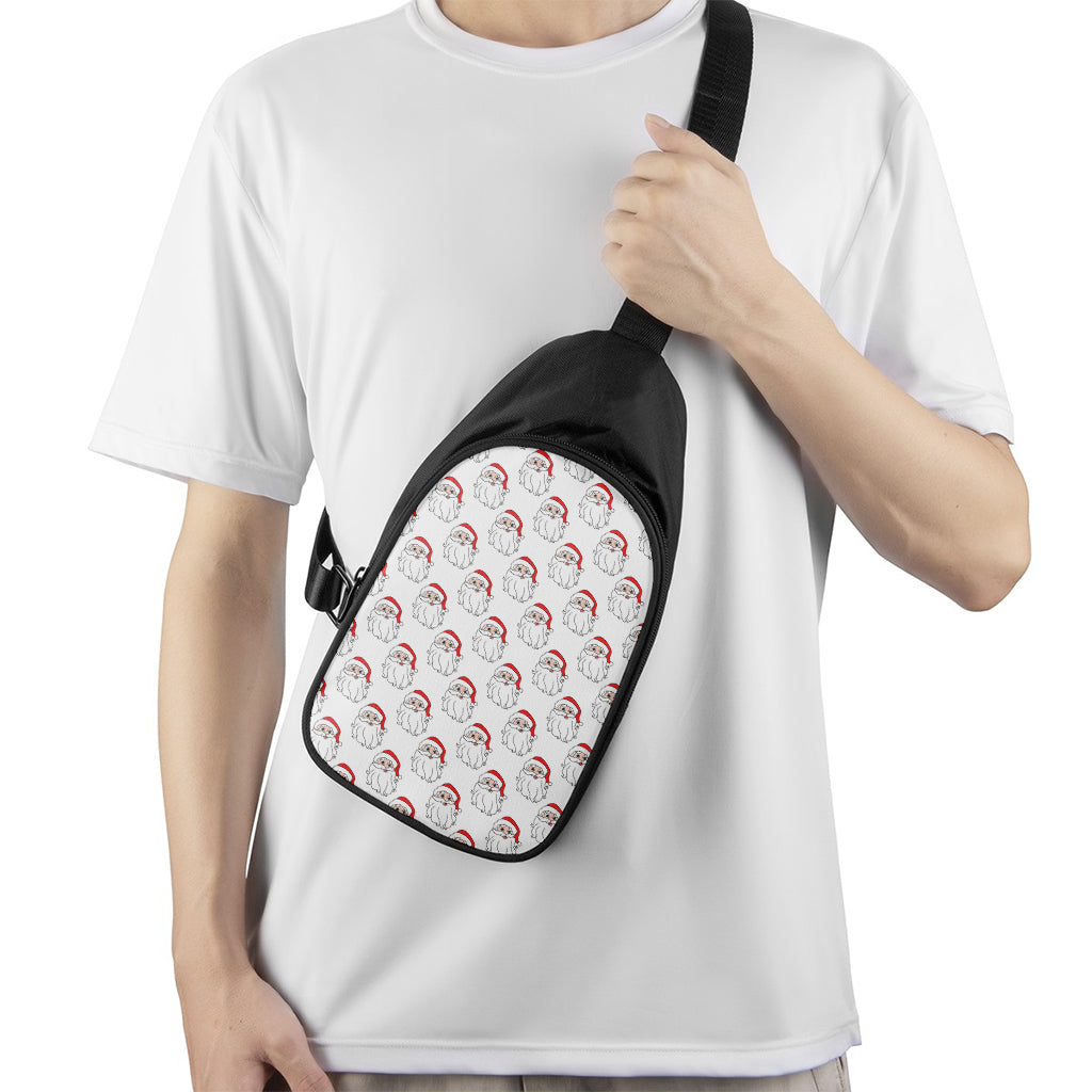 Christmas Santa Claus Pattern Print Chest Bag