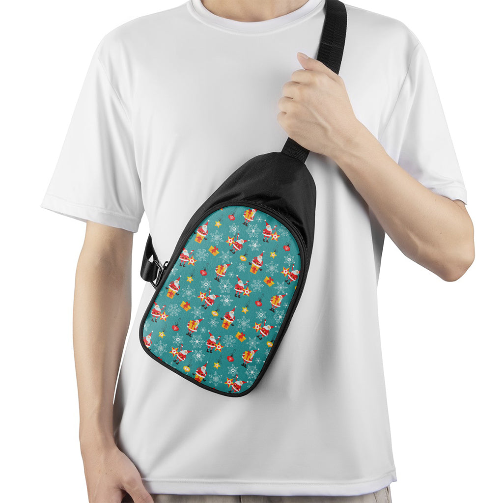 Christmas Santa Gift Pattern Print Chest Bag