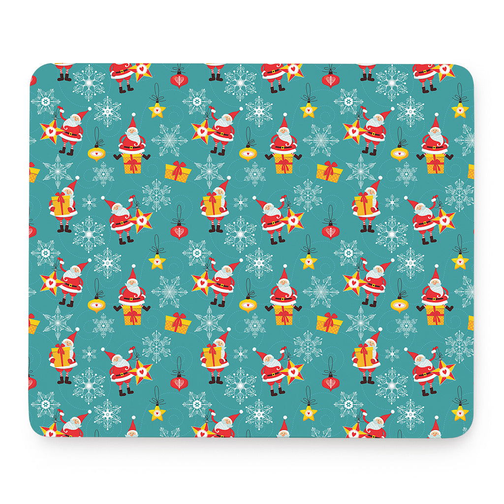 Christmas Santa Gift Pattern Print Mouse Pad