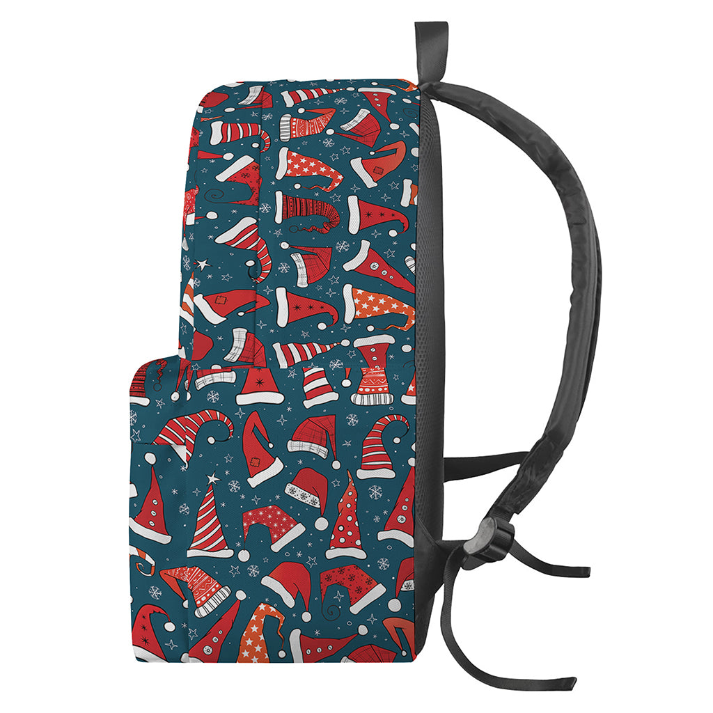 Christmas Santa Hats Pattern Print Backpack
