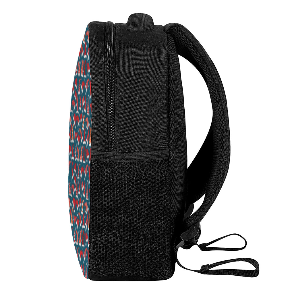 Christmas Santa Hats Pattern Print Casual Backpack