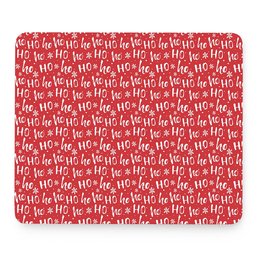 Christmas Santa Laugh Pattern Print Mouse Pad