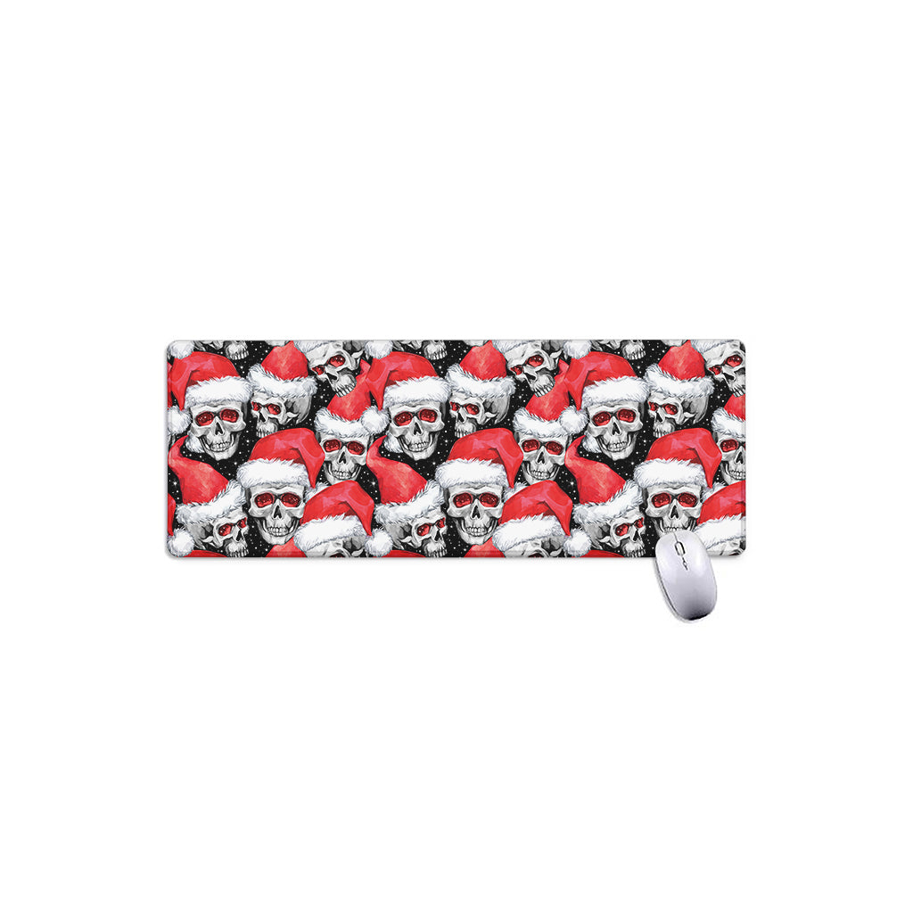 Christmas Santa Skull Pattern Print Extended Mouse Pad