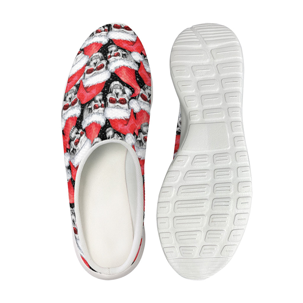 Christmas Santa Skull Pattern Print Mesh Casual Shoes
