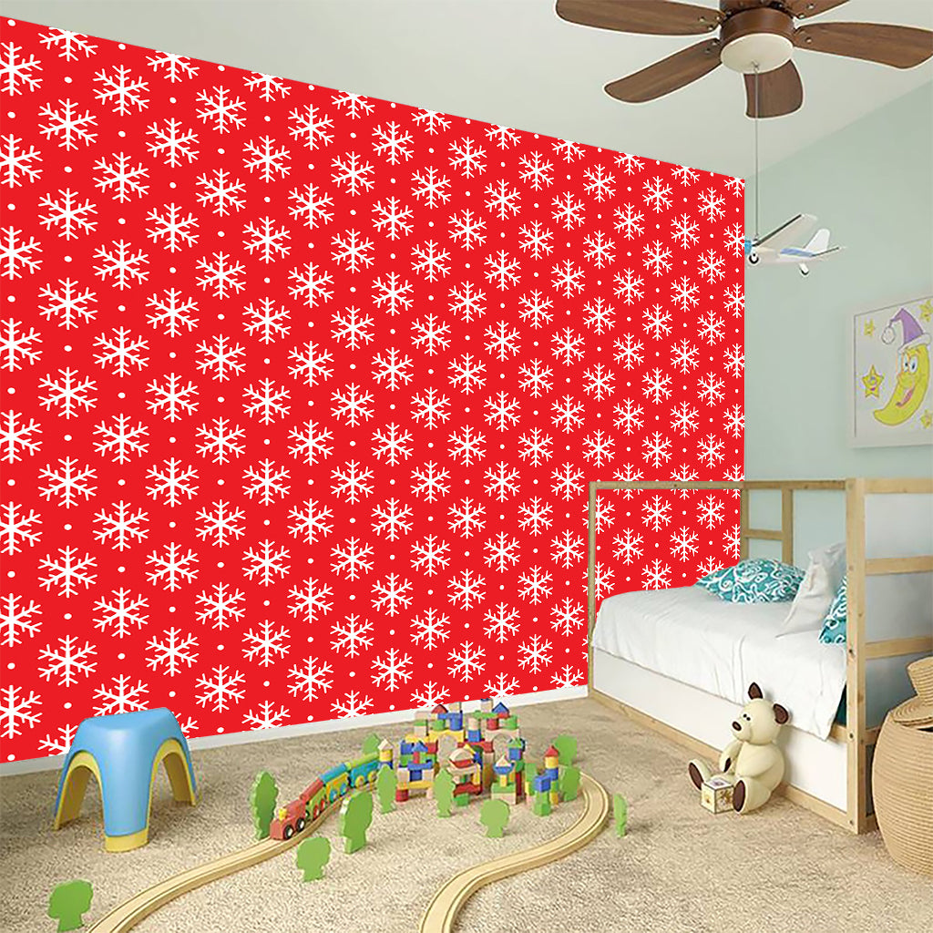 Christmas Snowflake Pattern Print Wall Sticker