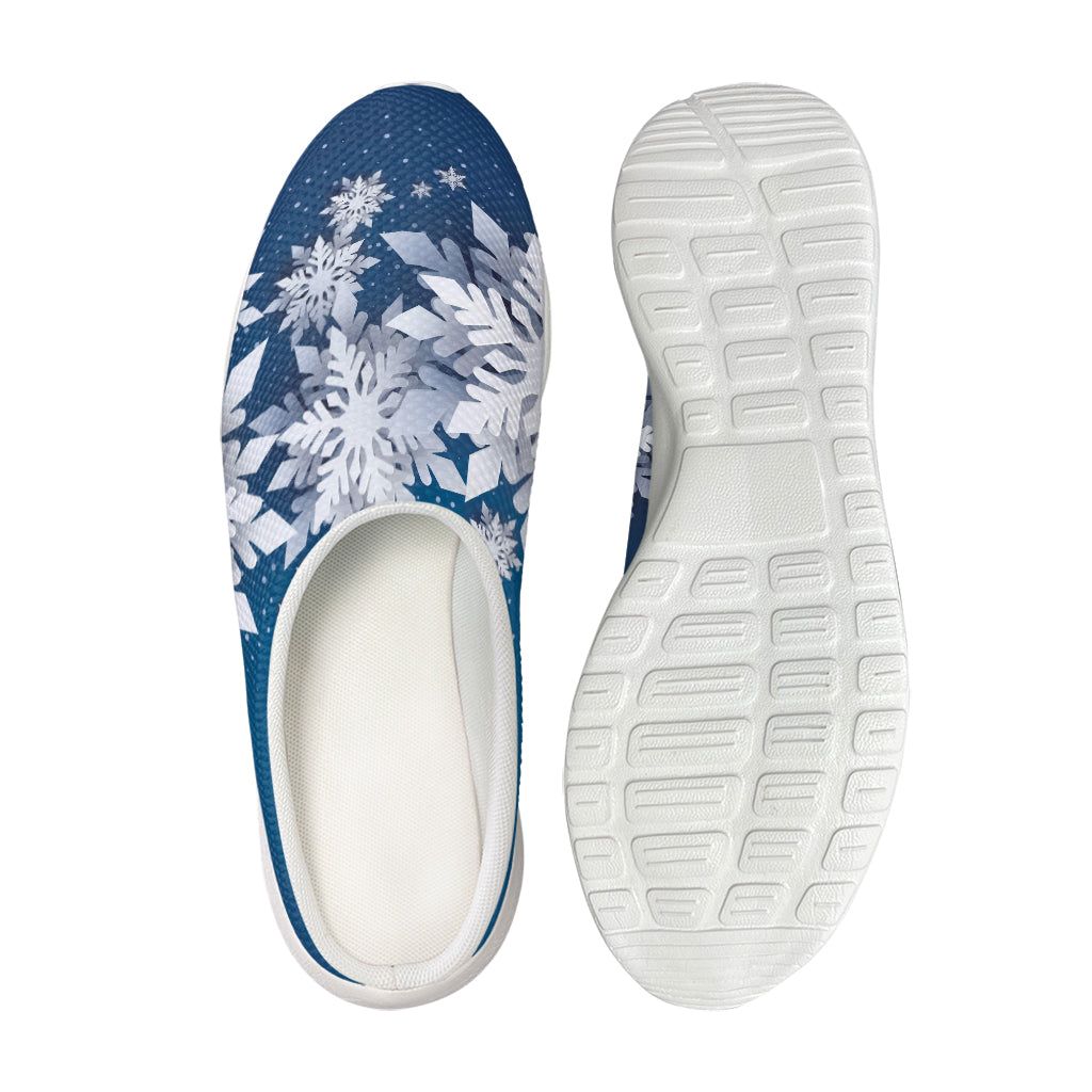 Christmas Snowflake Print Mesh Casual Shoes