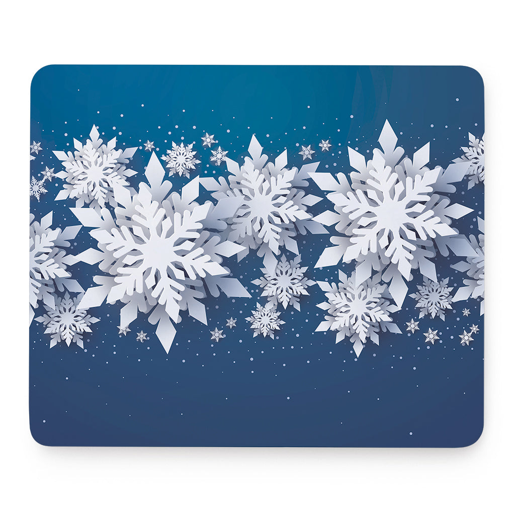 Christmas Snowflake Print Mouse Pad