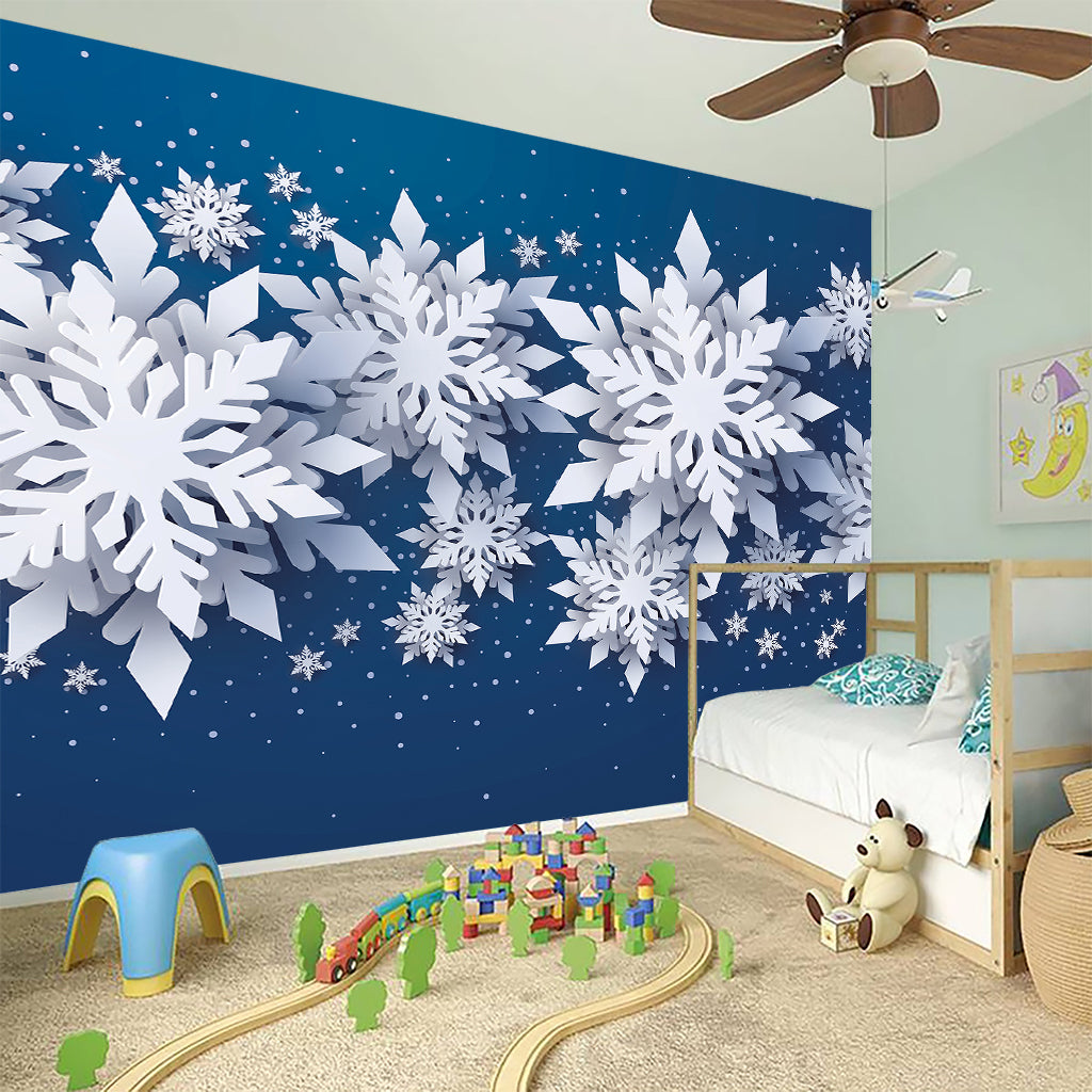 Christmas Snowflake Print Wall Sticker