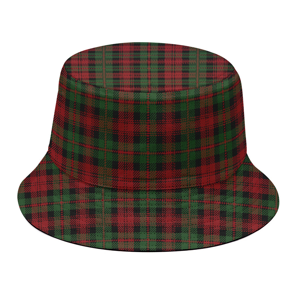 Christmas Tartan Pattern Print Bucket Hat