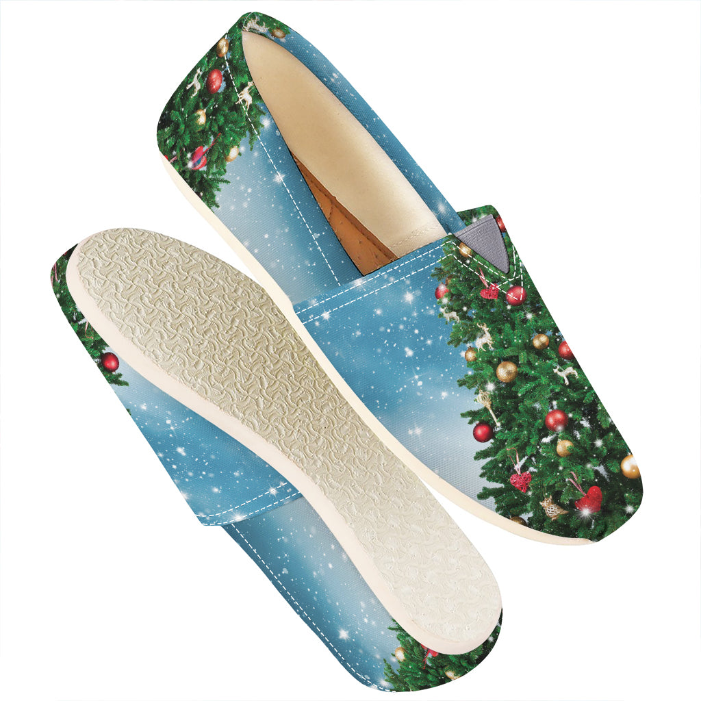 Christmas Tree And Snow Print Casual Shoes