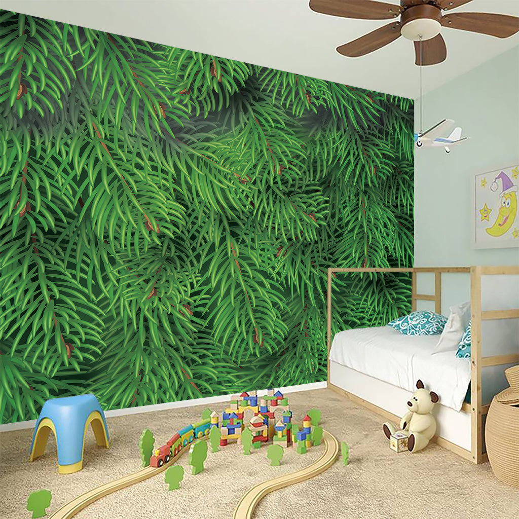 Christmas Tree Branches Print Wall Sticker