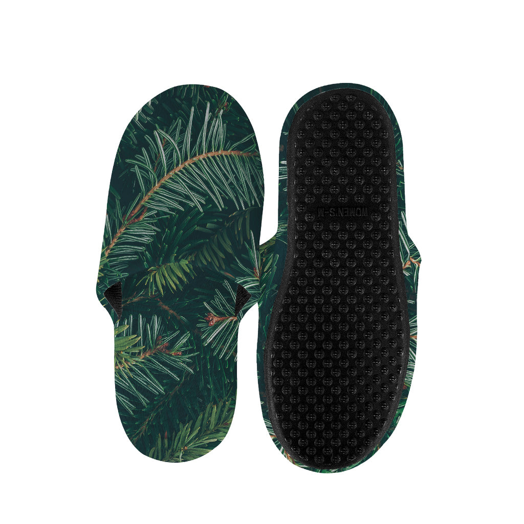Christmas Tree Print Slippers