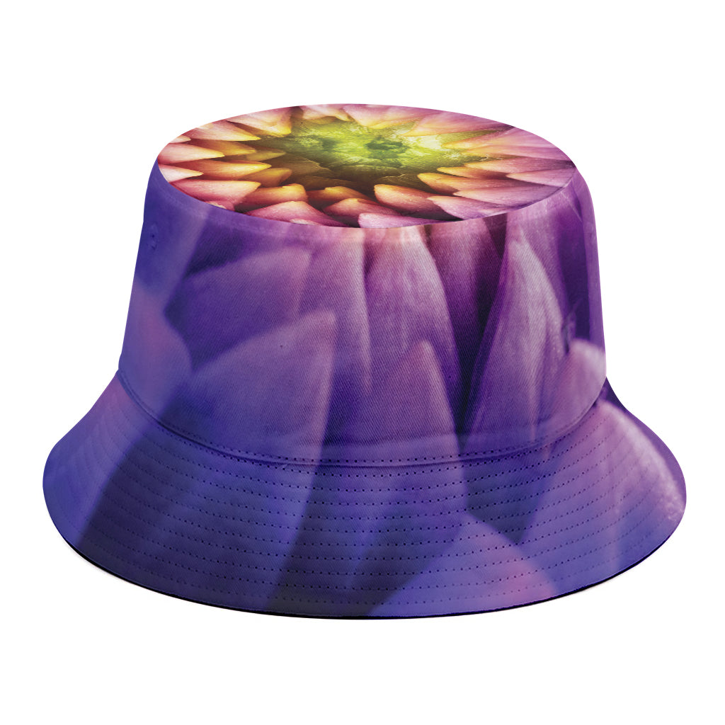 Chrysanthemum Flower Print Bucket Hat