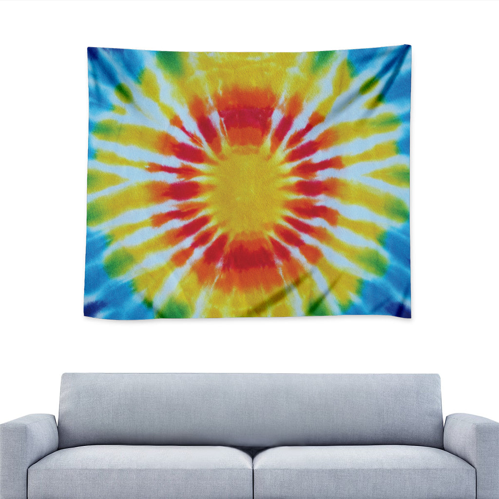 Circle Tie Dye Print Tapestry