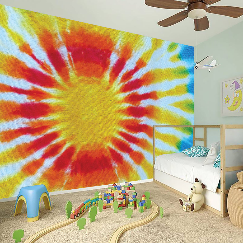 Circle Tie Dye Print Wall Sticker
