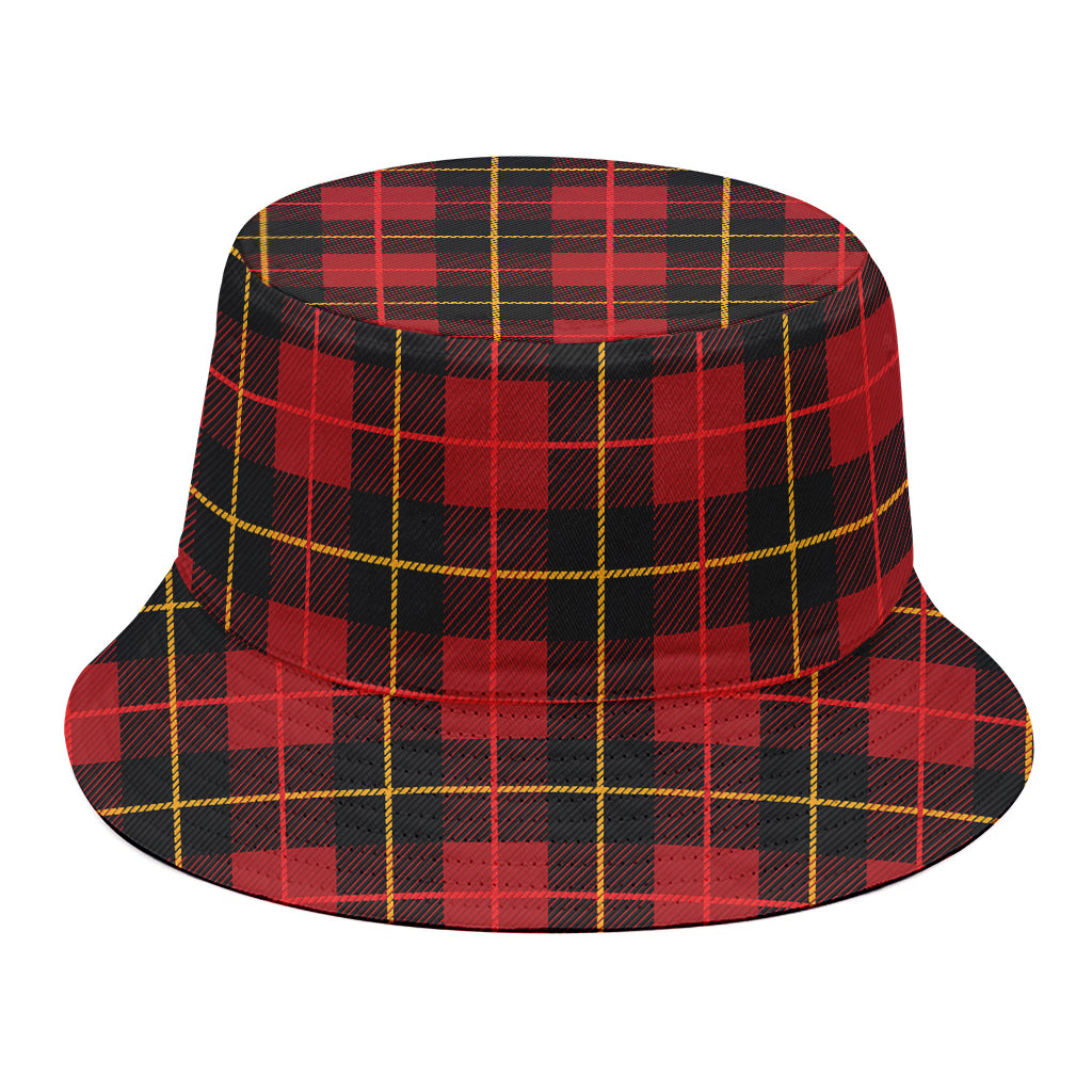 Clan Macqueen Tartan Pattern Print Bucket Hat