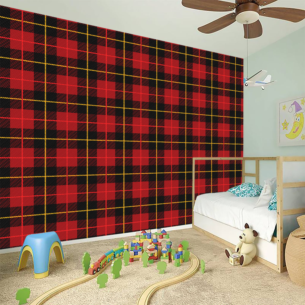 Clan Macqueen Tartan Pattern Print Wall Sticker
