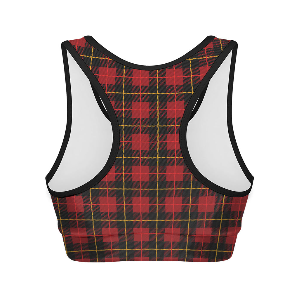 Clan Macqueen Tartan Pattern Print Women's Sports Bra