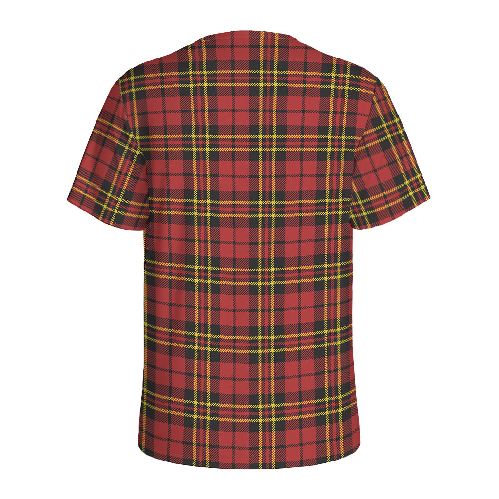 Clan Wallace Scottish Tartan Print Men's Sports T-Shirt