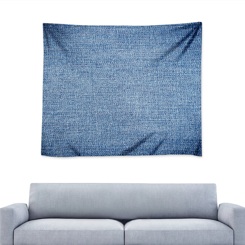 Classic Blue Denim Jeans Print Tapestry