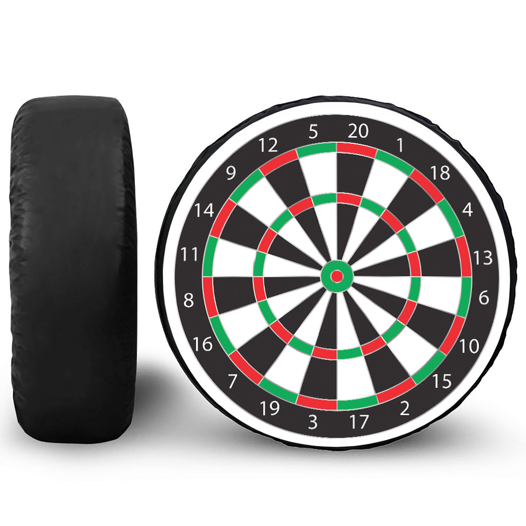 Classic Dartboard Print Tire Cover