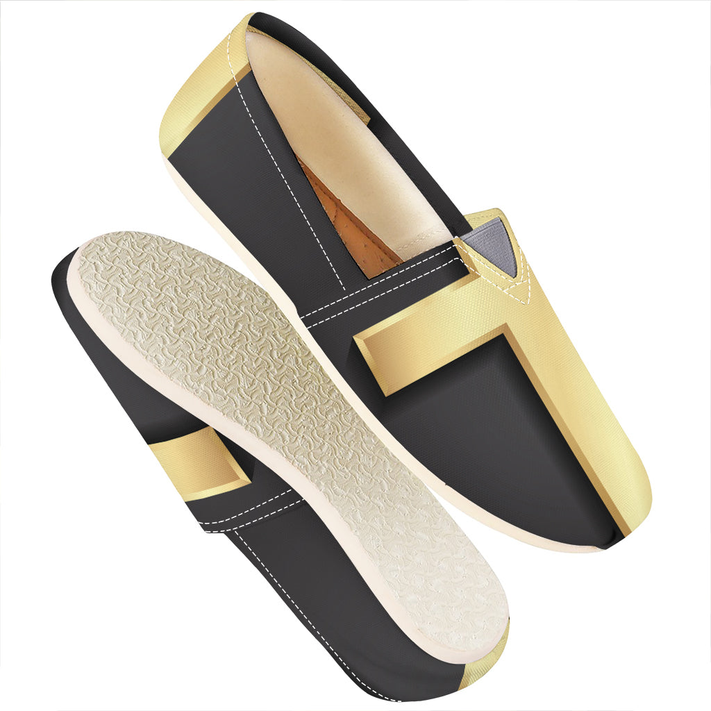 Classic Golden Cross Print Casual Shoes