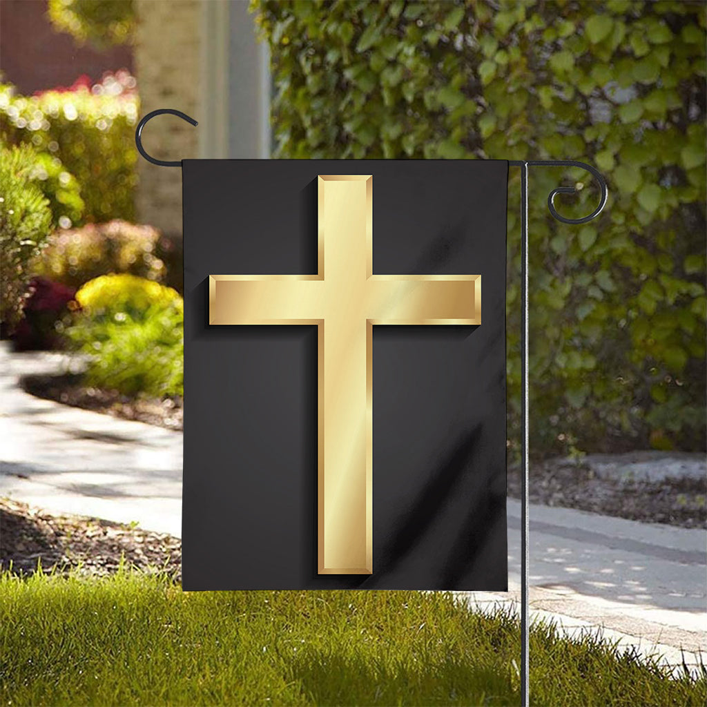 Classic Golden Cross Print House Flag