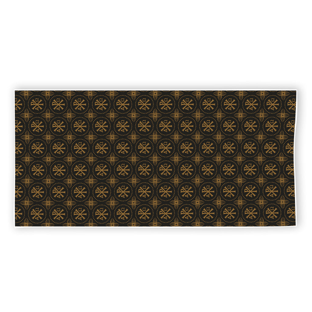 Classic Orthodox Pattern Print Beach Towel