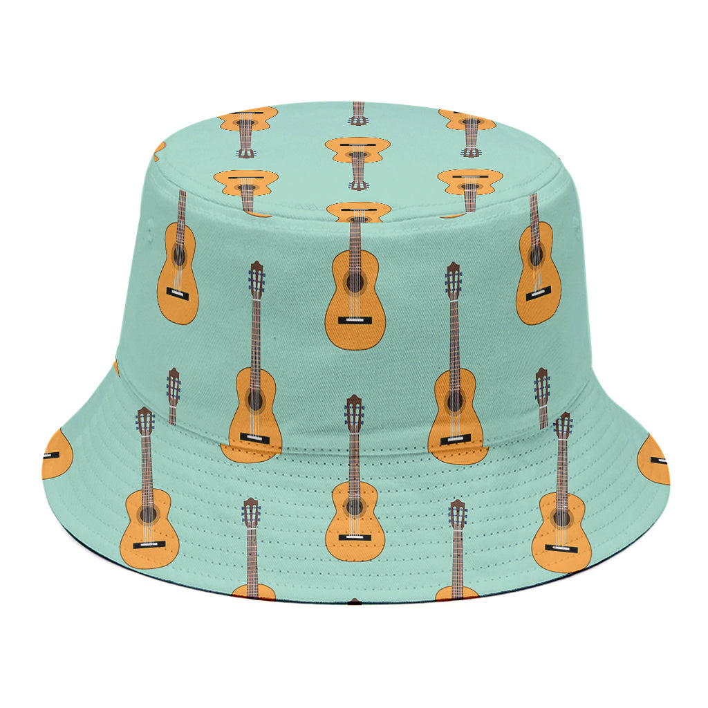 Classical Guitar Pattern Print Bucket Hat
