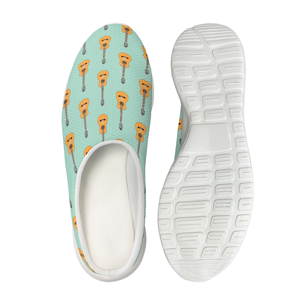 Classical Guitar Pattern Print Mesh Casual Shoes