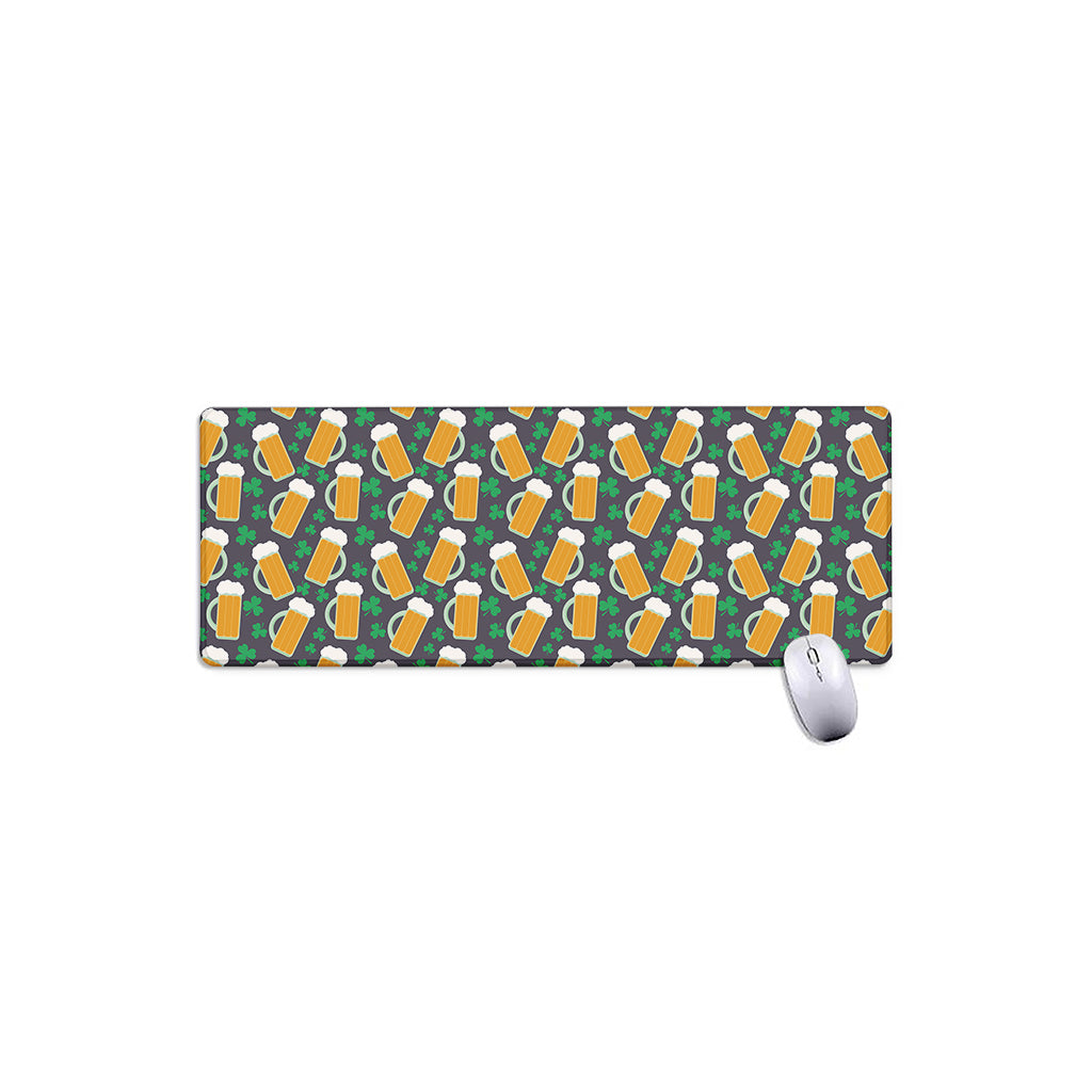 Clover And Beer St. Patrick's Day Print Extended Mouse Pad