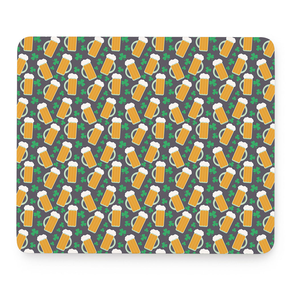 Clover And Beer St. Patrick's Day Print Mouse Pad