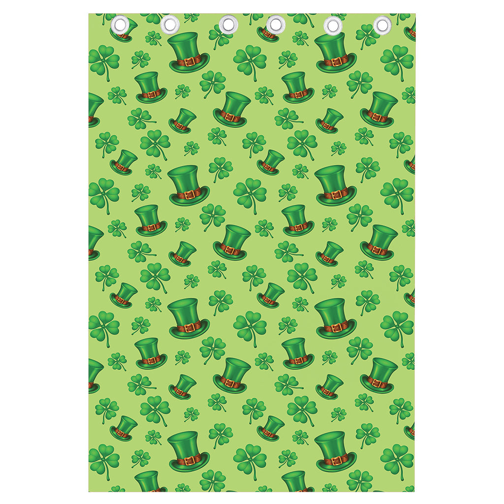 Clover And Hat St. Patrick's Day Print Curtain
