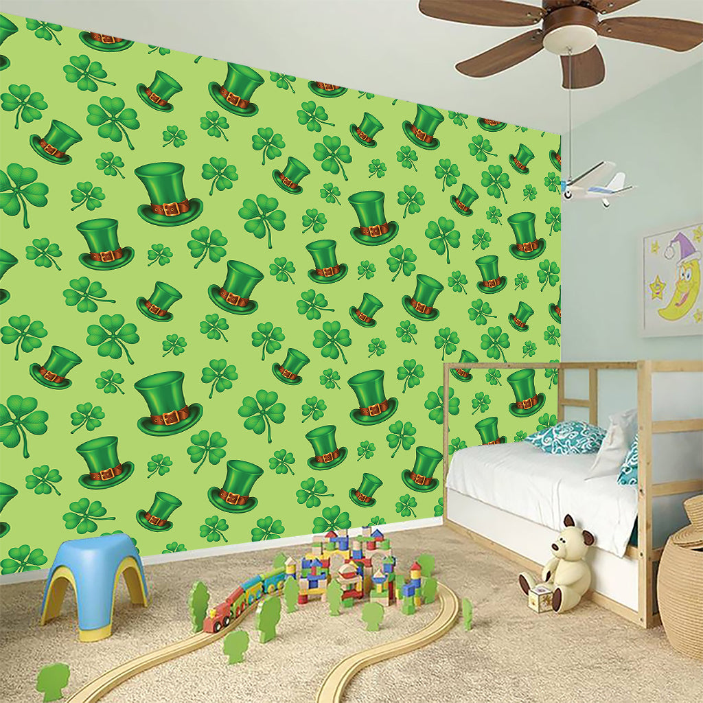 Clover And Hat St. Patrick's Day Print Wall Sticker