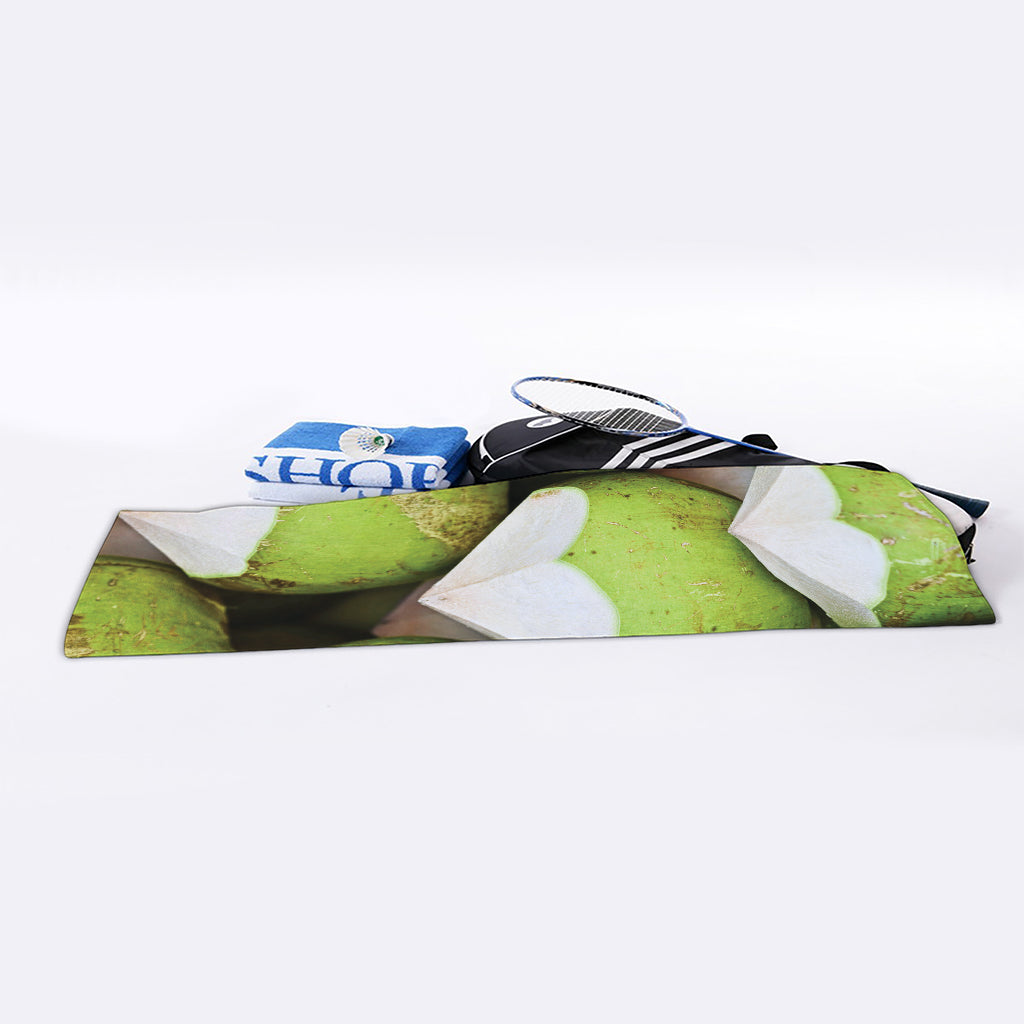 Coconut 3D Print Sports Towel