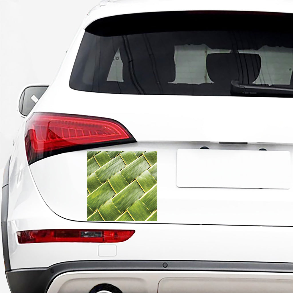 Coconut Leaf Print Car Sticker