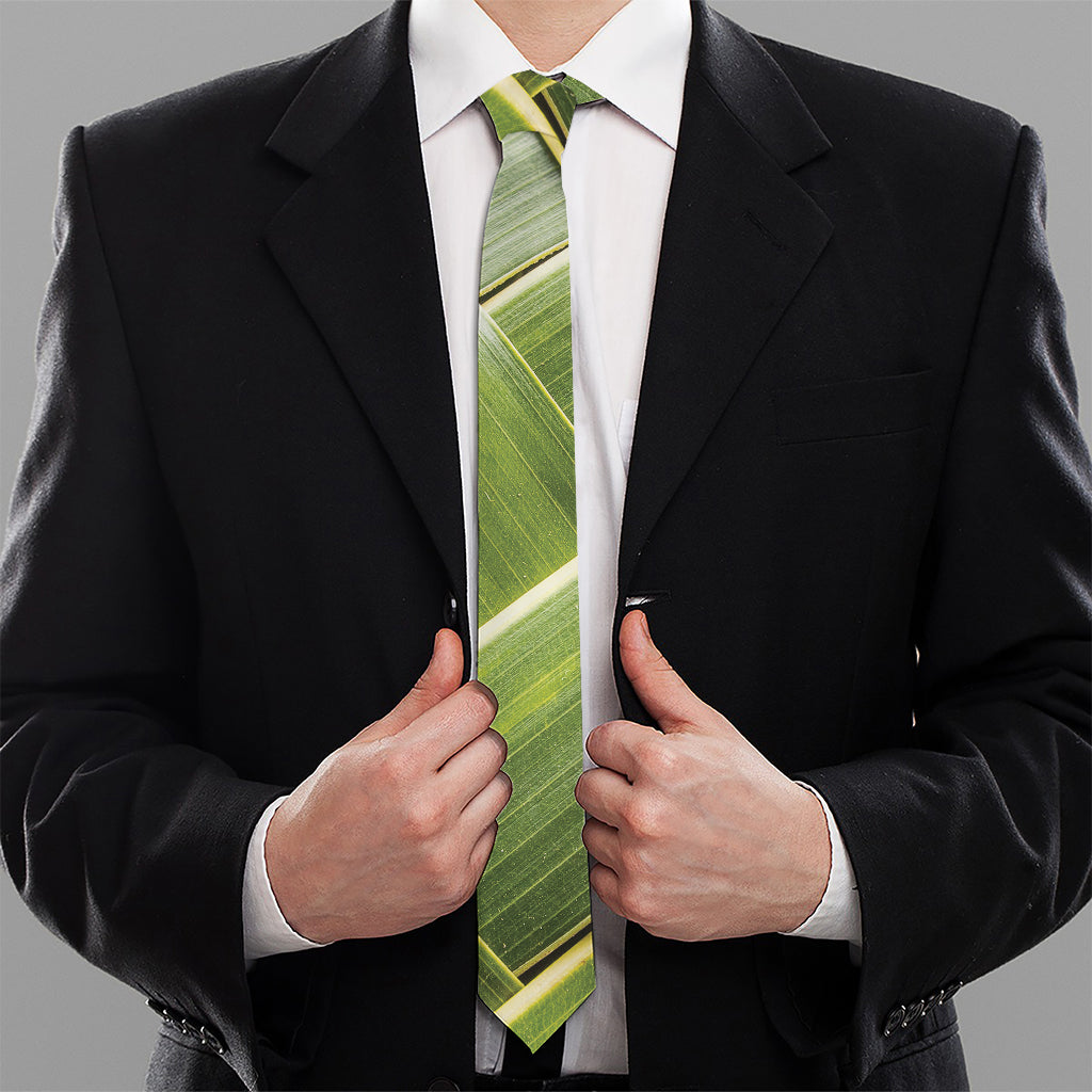Coconut Leaf Print Necktie